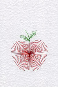 Apple pattern at Stitching Cards