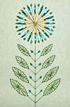 A Beaded Flower Card At Needle 'n Thread
