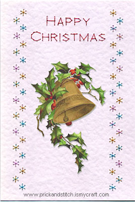 Christmas Card Snowflake Border Pattern