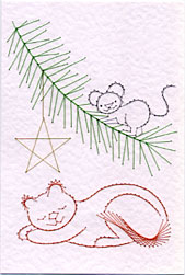 Christmas Cat And Mouse