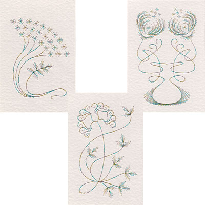 Art Nouveau flowers Form-A-Lines