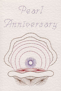 Pearl Anniversary Pattern At Stitching Cards