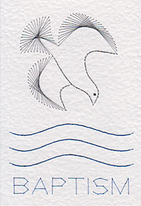 Baptism Dove Pattern At Stitching Cards