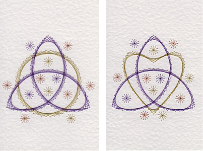 Triquetra Patterns At Stitching Cards