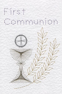 First Communion Pattern At Stitching Cards
