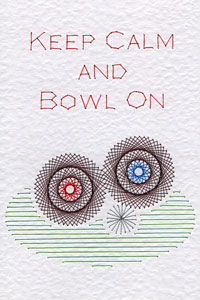 Lawn Bowls Pattern At Stitching Cards