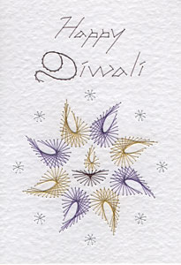 Diwali Pattern At Stitching Cards