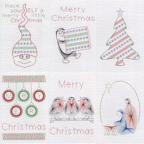 Christmas Patterns At Stitching Cards
